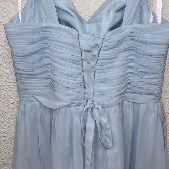 AZAZIE Women’s Angie Sky Blue Formal or Bridesmaids Dress Size 12 - Picture 3 of 9